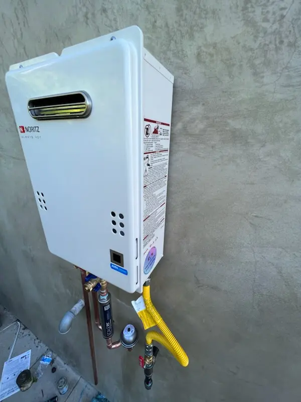 Tankless water heater installation for Flower Hill homes